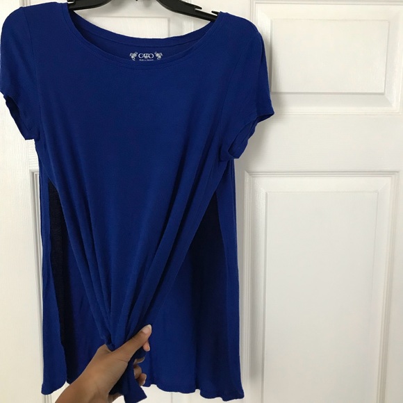 Tops - Side slit royal tee